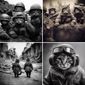 Коты-ветераны Второй Мировой